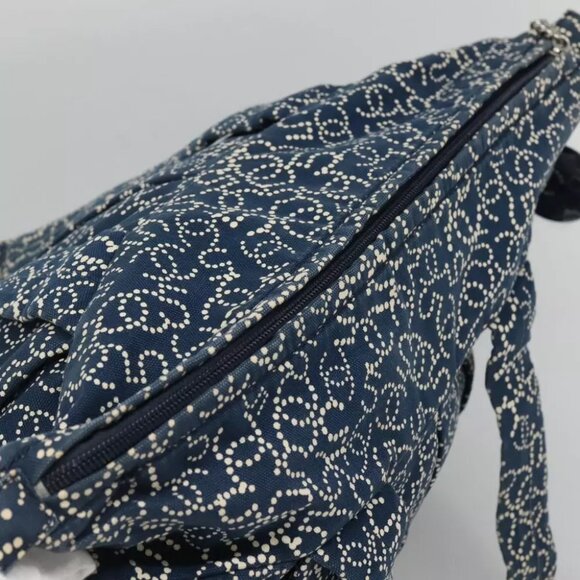 CHANEL Arabesque Tote Bag Canvas Navy CC Auth yk17405 - Picture 11 of 16